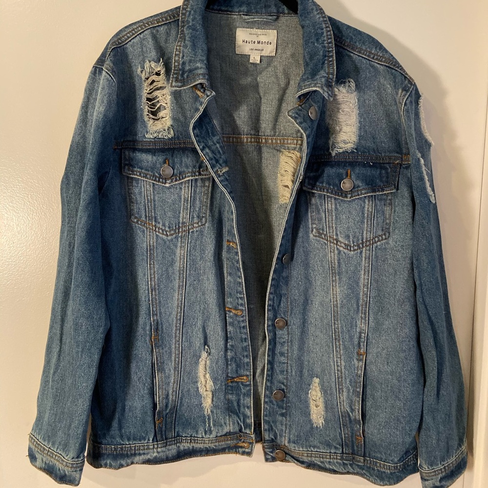 Distressed Jean Jacket